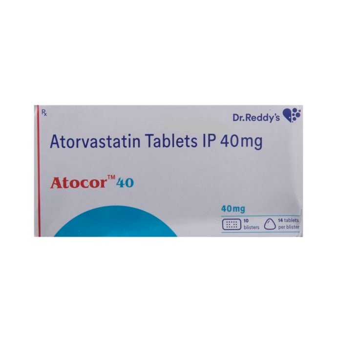 Atocor 40mg Tablet 14 S 14 Tablets in 1 Strip A