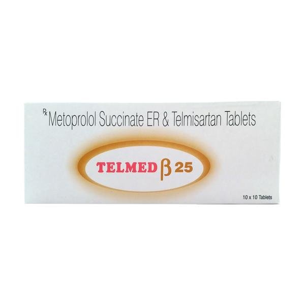 Telmed Beta 25 Tablet 1×10 - Davai24